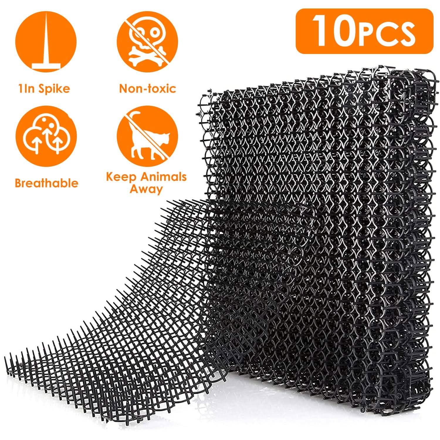 10-Piece: Cat Repellent Scat Mat with Spikes Pet Supplies - Tophatter Daily Deals