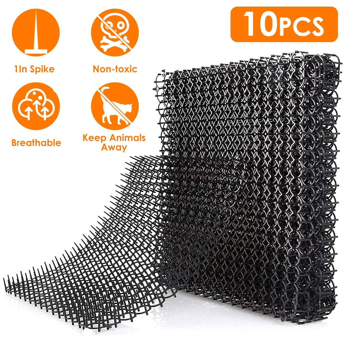 10-Piece: Cat Repellent Scat Mat with Spikes Pet Supplies - Tophatter Daily Deals