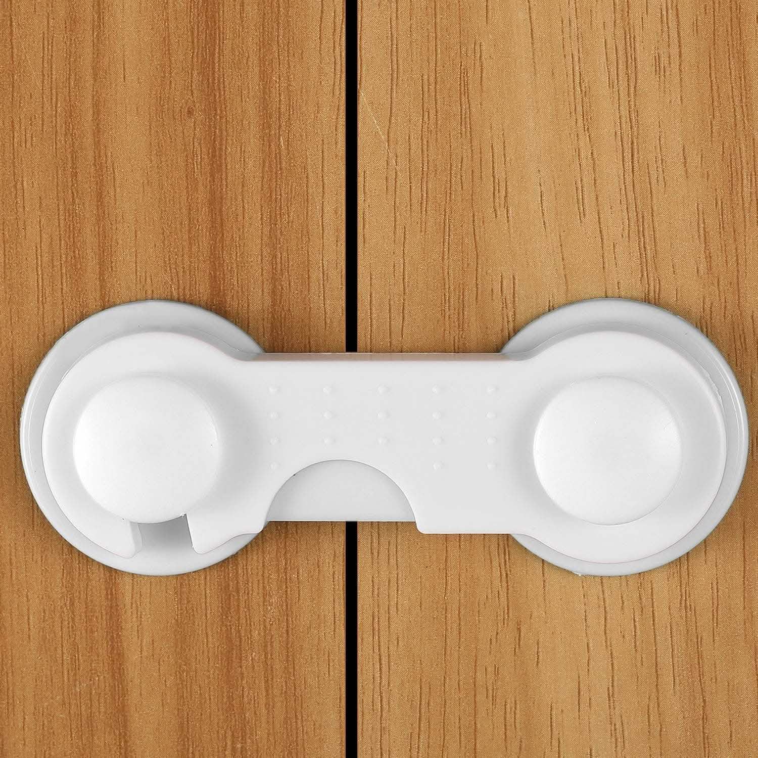 10-Piece: Kids Cabinet Strap Safety Locks Baby Gear - Tophatter Daily Deals