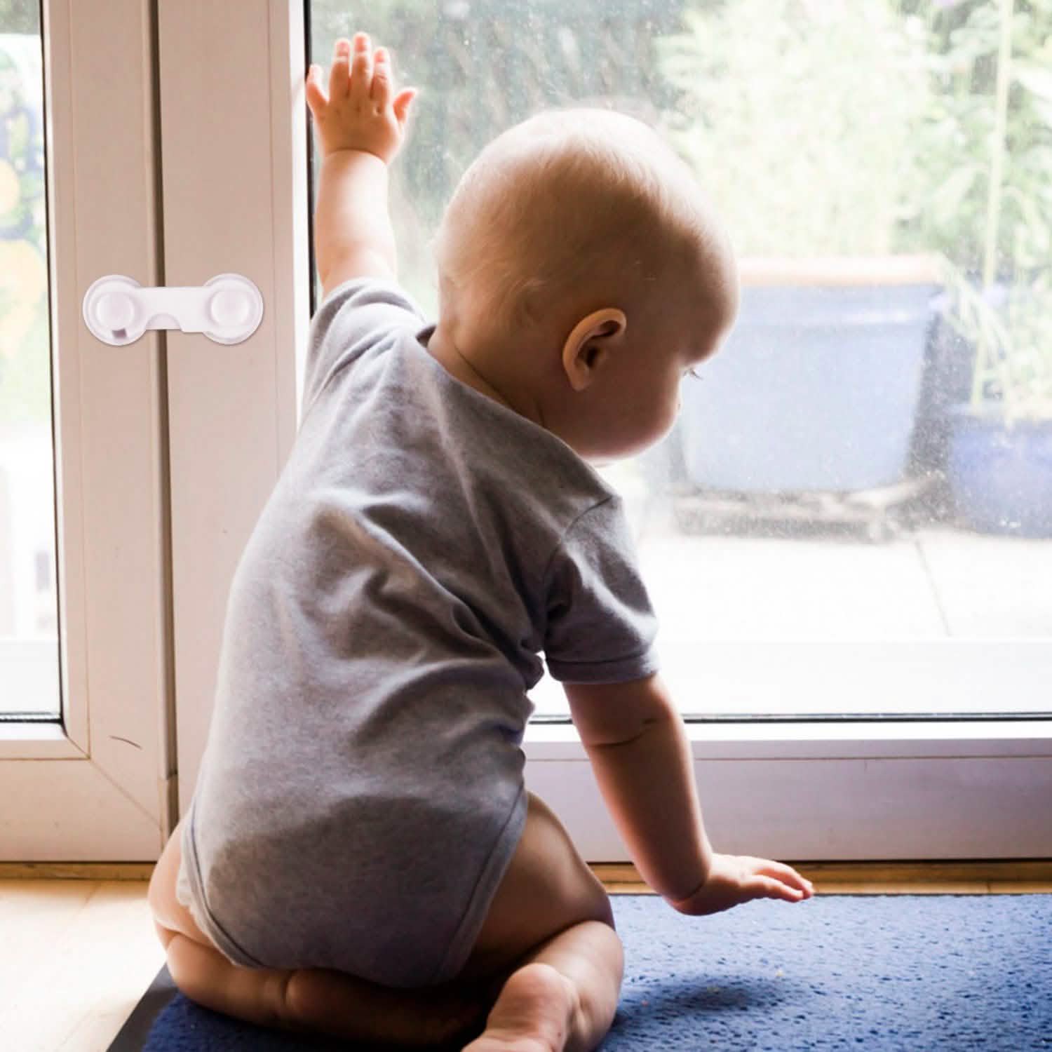 10-Piece: Kids Cabinet Strap Safety Locks Baby Gear - Tophatter Daily Deals