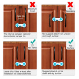 10-Piece: Kids Cabinet Strap Safety Locks Baby Gear - Tophatter Daily Deals