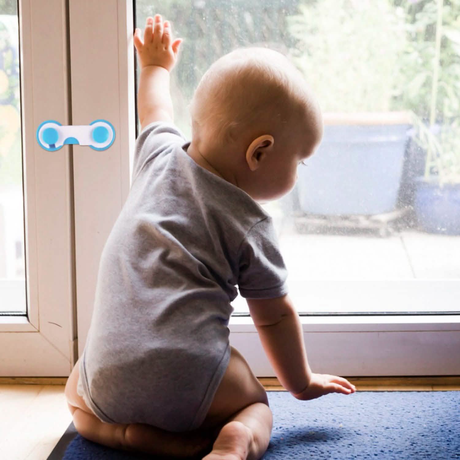 10-Piece: Kids Cabinet Strap Safety Locks Baby Gear - Tophatter Daily Deals