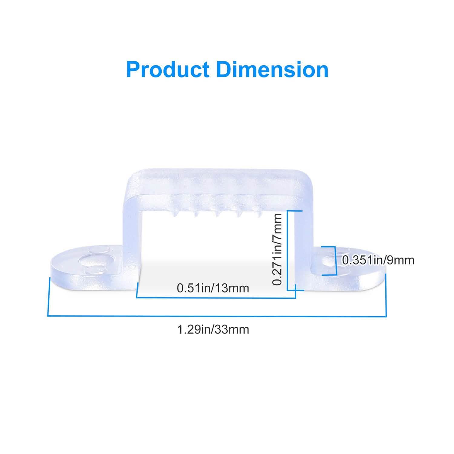 10-Piece: LED Strip Light Clips Everything Else - Tophatter Daily Deals