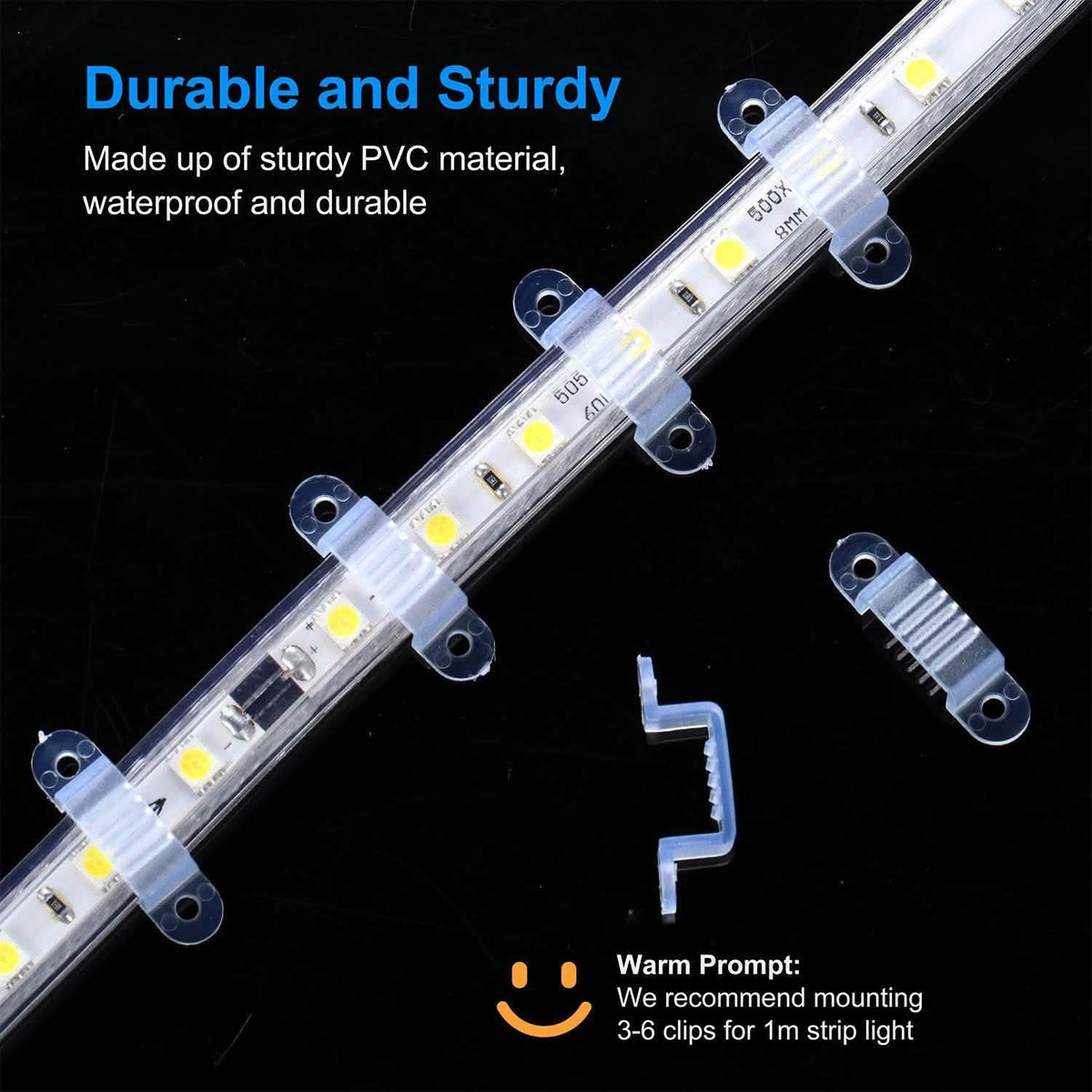 10-Piece: LED Strip Light Clips Everything Else - Tophatter Daily Deals