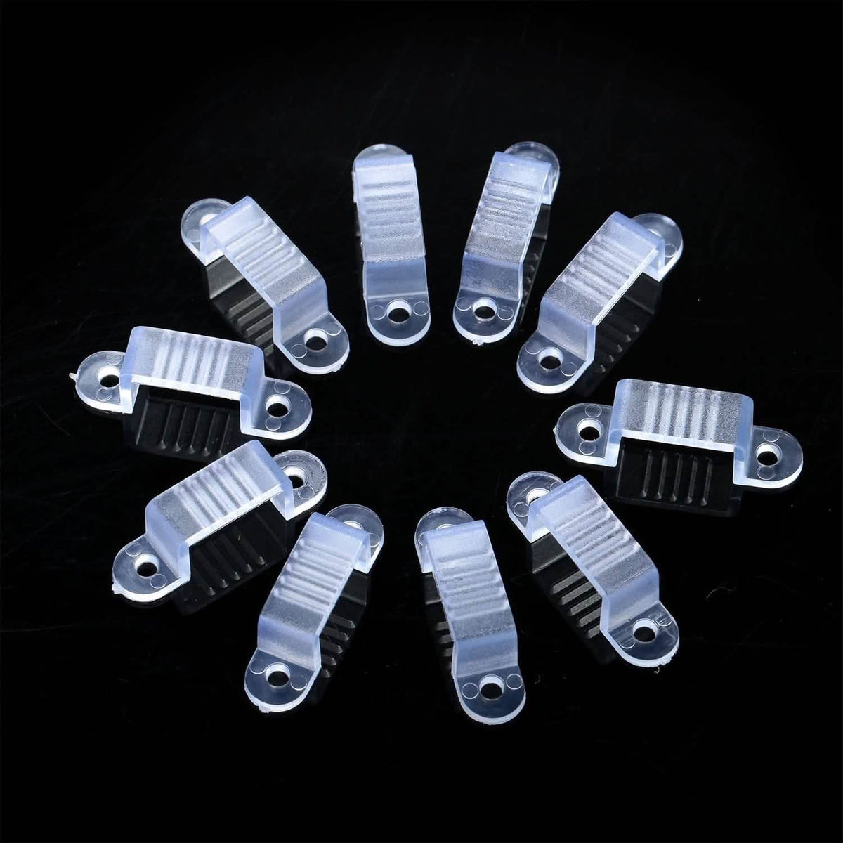 10-Piece: LED Strip Light Clips Everything Else - Tophatter Daily Deals