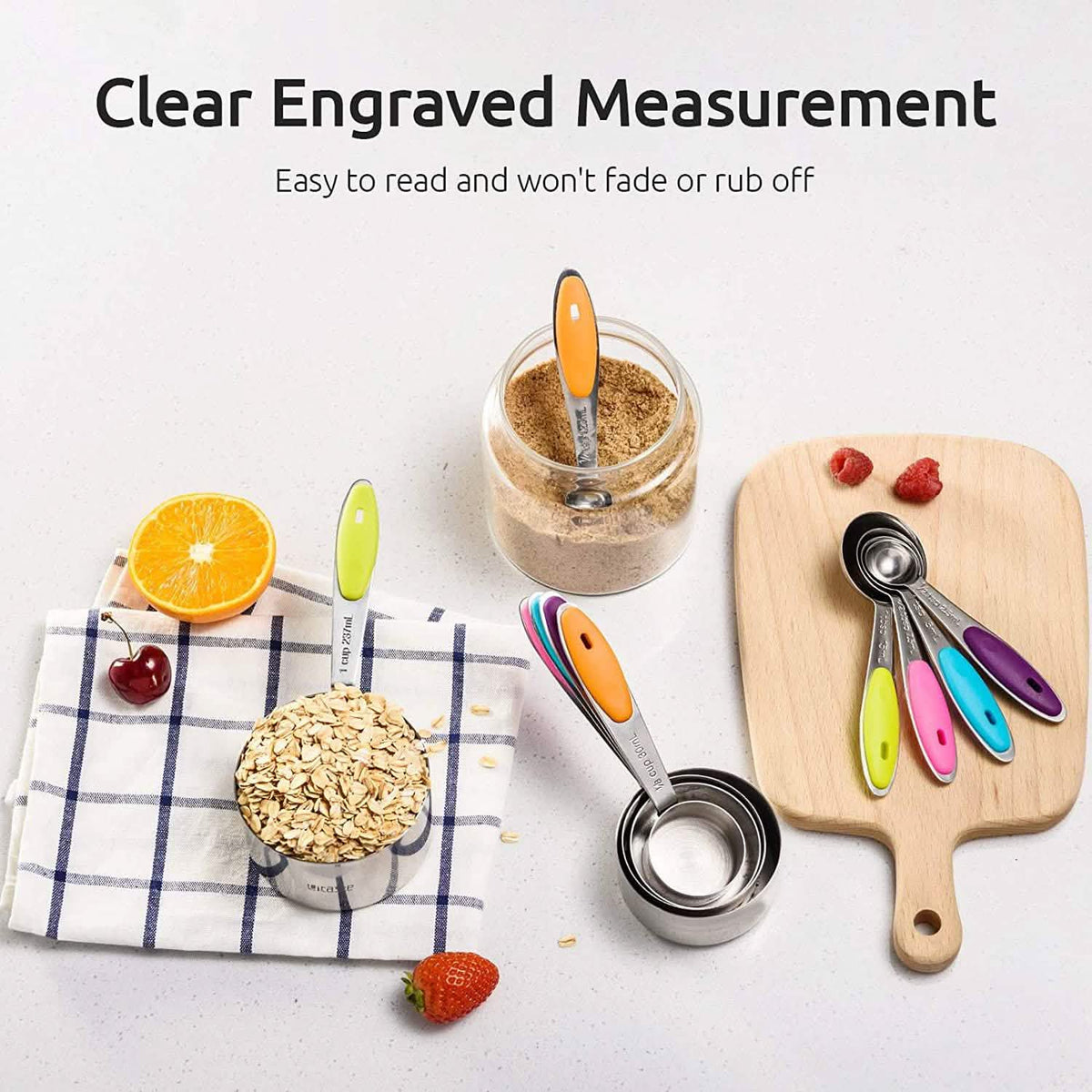 10-Piece: Measuring Cups and Spoons Set Kitchen Tools & Gadgets - Tophatter Daily Deals