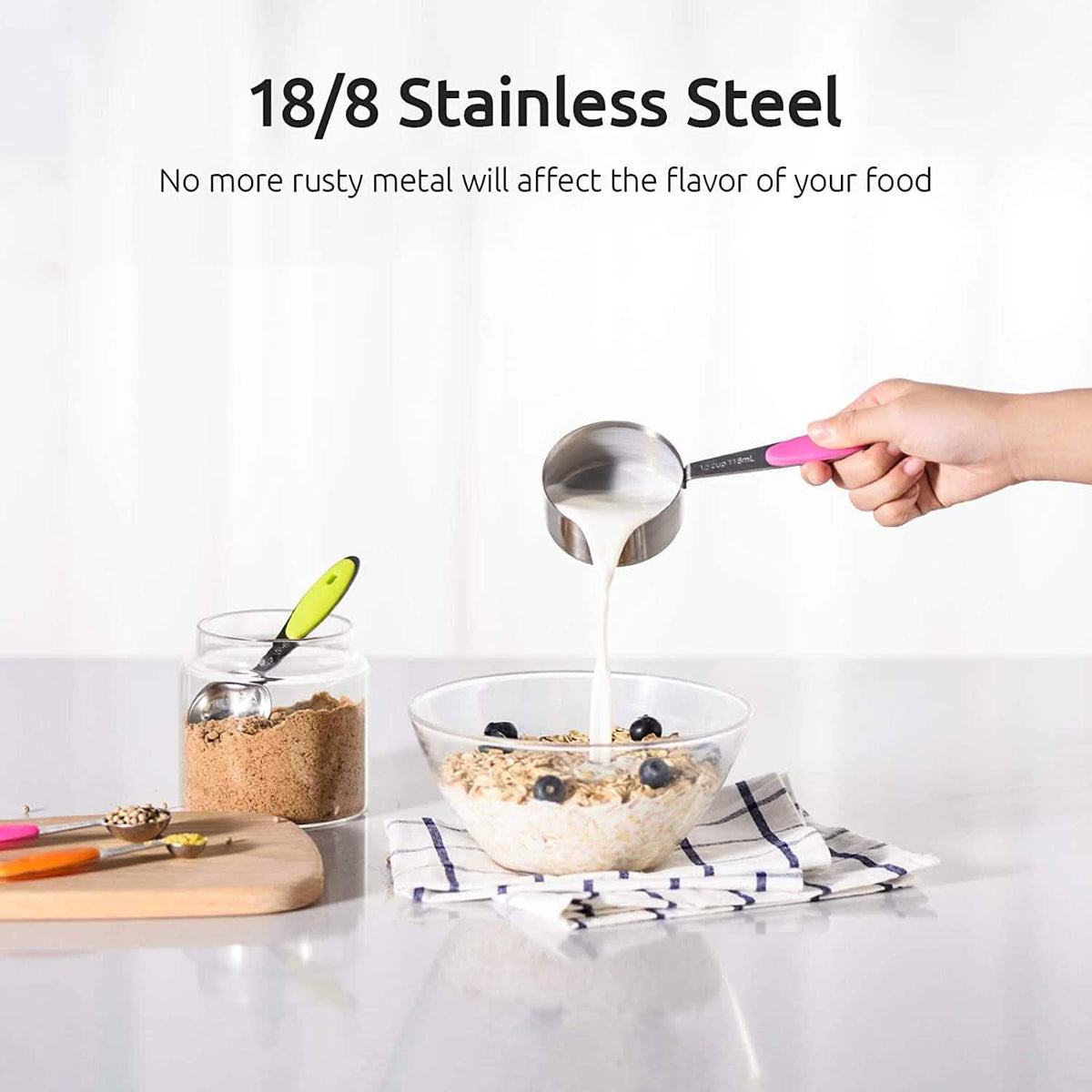 10-Piece: Measuring Cups and Spoons Set Kitchen Tools & Gadgets - Tophatter Daily Deals