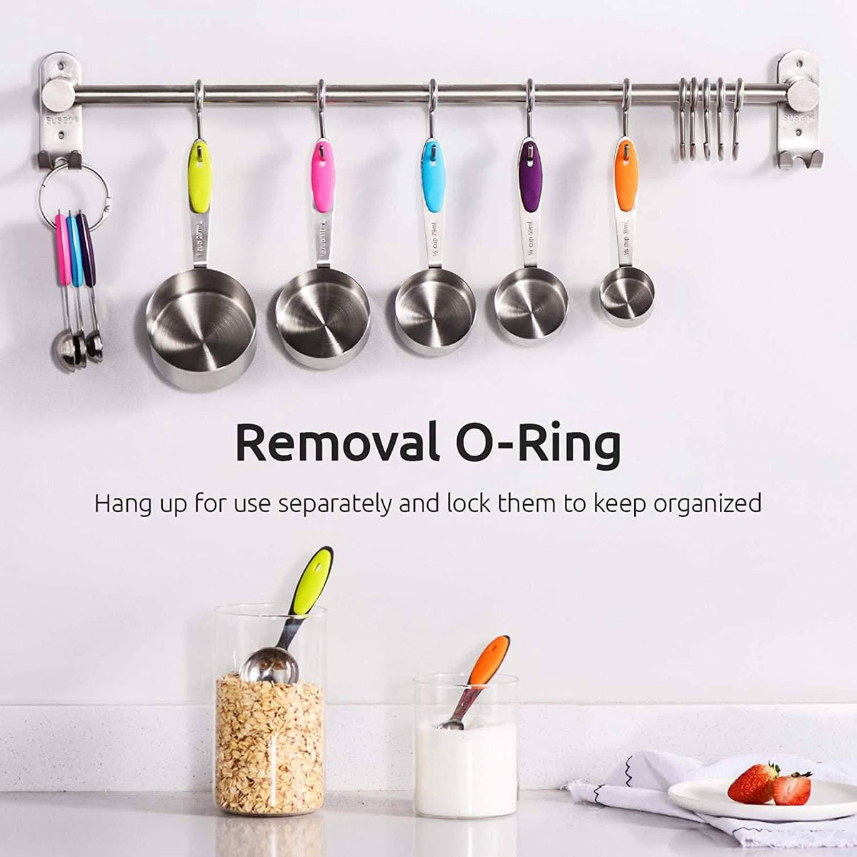 10-Piece: Measuring Cups and Spoons Set Kitchen Tools & Gadgets - Tophatter Daily Deals