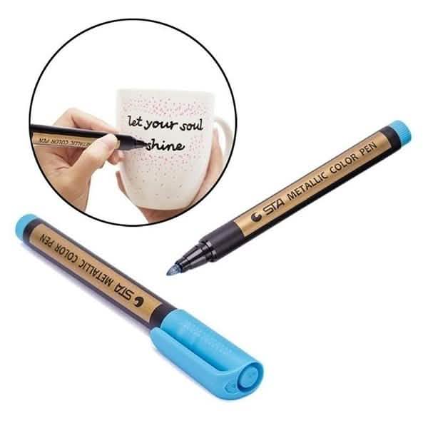 10-Piece: Metallic Paint Marker Pen Permanent School, Office & Art Supplies - Tophatter Daily Deals