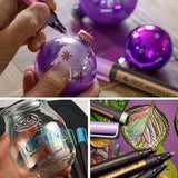 10-Piece: Metallic Paint Marker Pen Permanent School, Office & Art Supplies - Tophatter Daily Deals