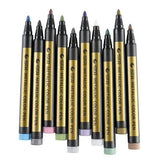 10-Piece: Metallic Paint Marker Pen Permanent School, Office & Art Supplies - Tophatter Daily Deals
