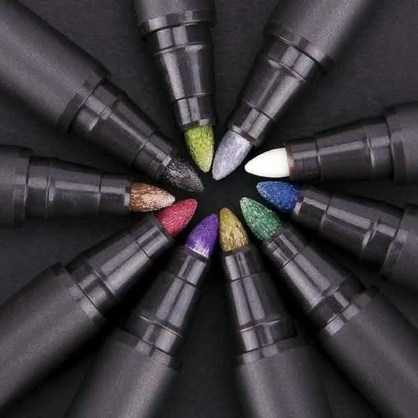 10-Piece: Metallic Paint Marker Pen Permanent School, Office & Art Supplies - Tophatter Daily Deals