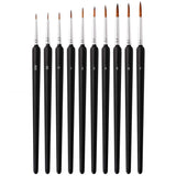 10-Piece: Miniature Detail Paint Brush Set School, Office & Art Supplies - Tophatter Daily Deals