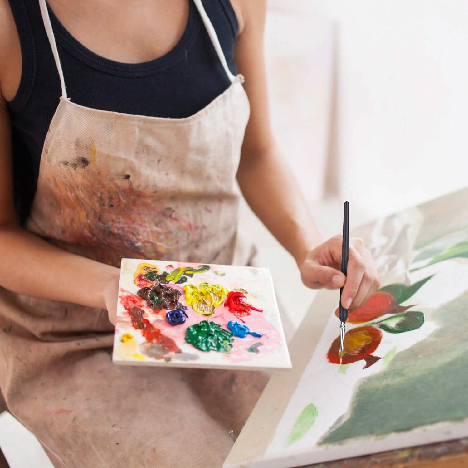 10-Piece: Miniature Detail Paint Brush Set School, Office & Art Supplies - Tophatter Daily Deals