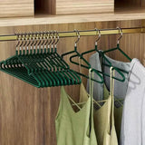 10-Piece: Non-Slip Clothes Hangers Set Storage & Organization - Tophatter Daily Deals