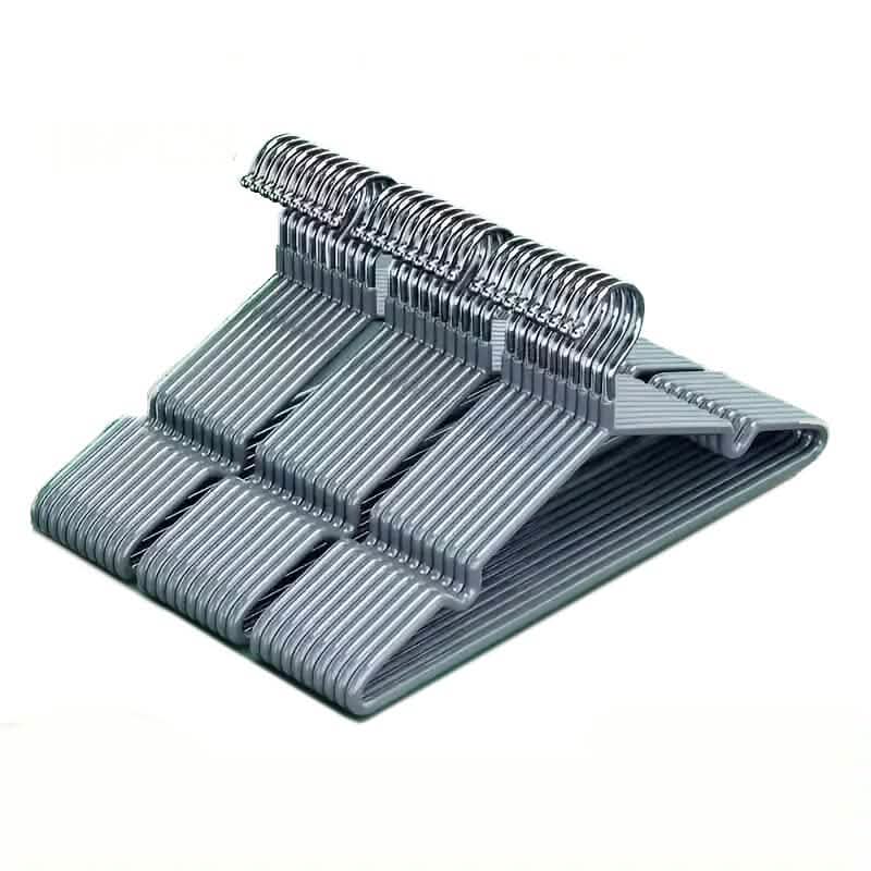 10-Piece: Non-Slip Clothes Hangers Set Gray Storage & Organization - Tophatter Daily Deals