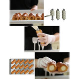 10-Piece: Non-Stick Buttercream Corner Danish Pastry Molds Kitchen Tools & Gadgets - Tophatter Daily Deals