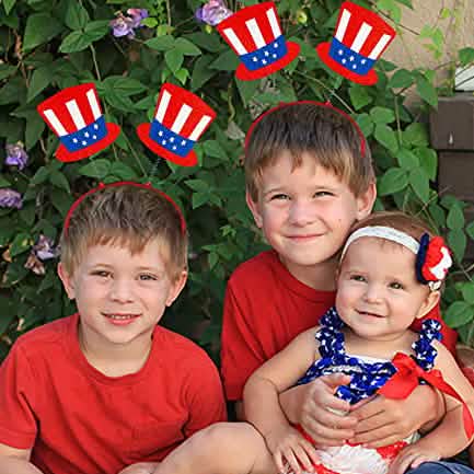 10-Piece: Patriotic Head Boppers Headband Seasonal Decor - Tophatter Daily Deals