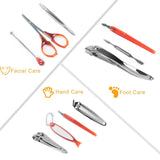 10-Piece: Pedicure, Manicure and Grooming Kit with Leather Case Beauty & Personal Care - Tophatter Daily Deals