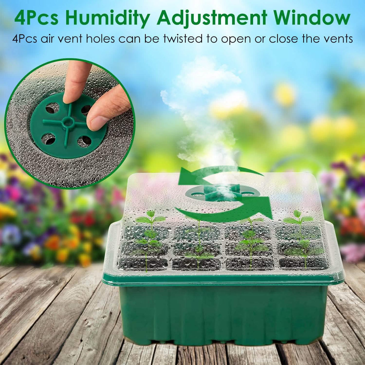 10-Piece: Reusable Seed Starter Tray Kit Garden & Patio - Tophatter Daily Deals