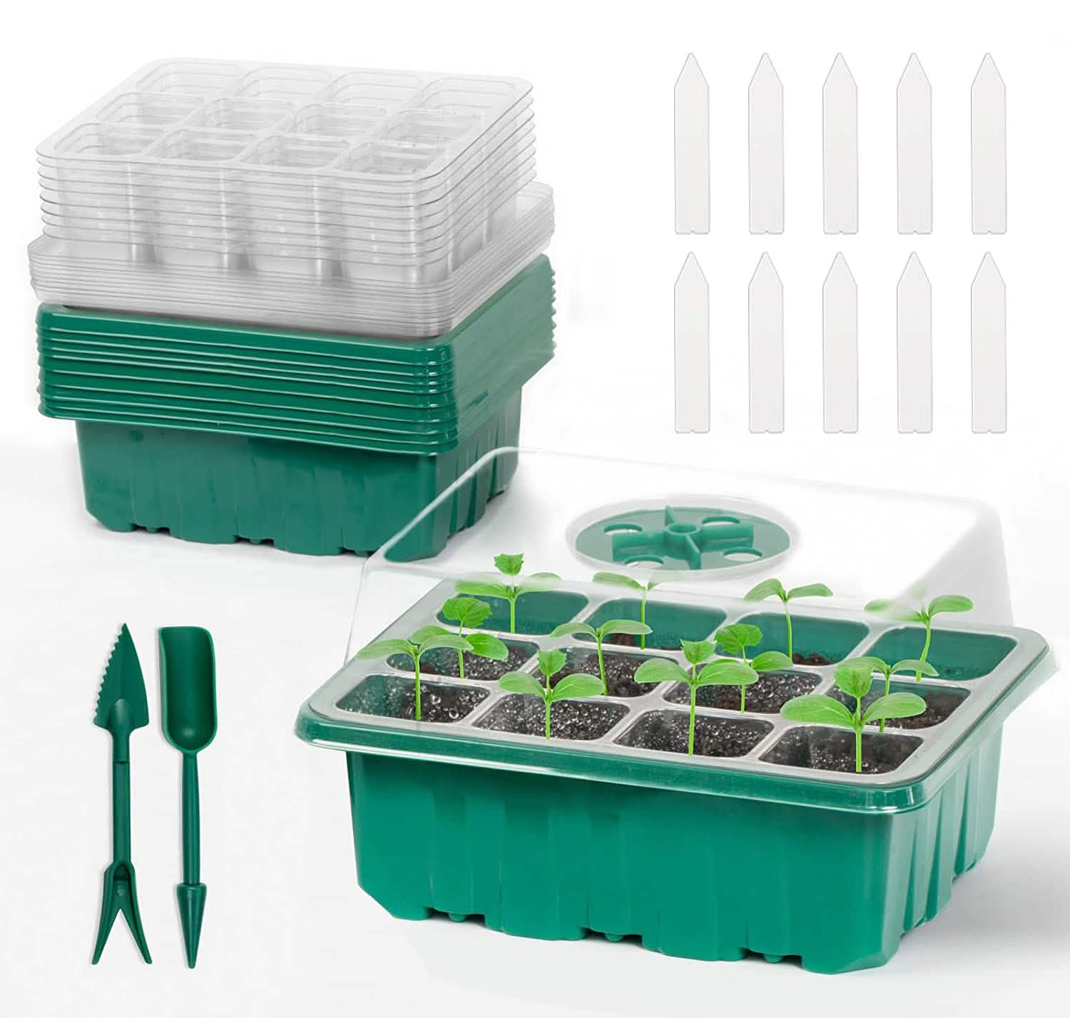 10-Piece: Reusable Seed Starter Tray Kit Garden & Patio - Tophatter Daily Deals