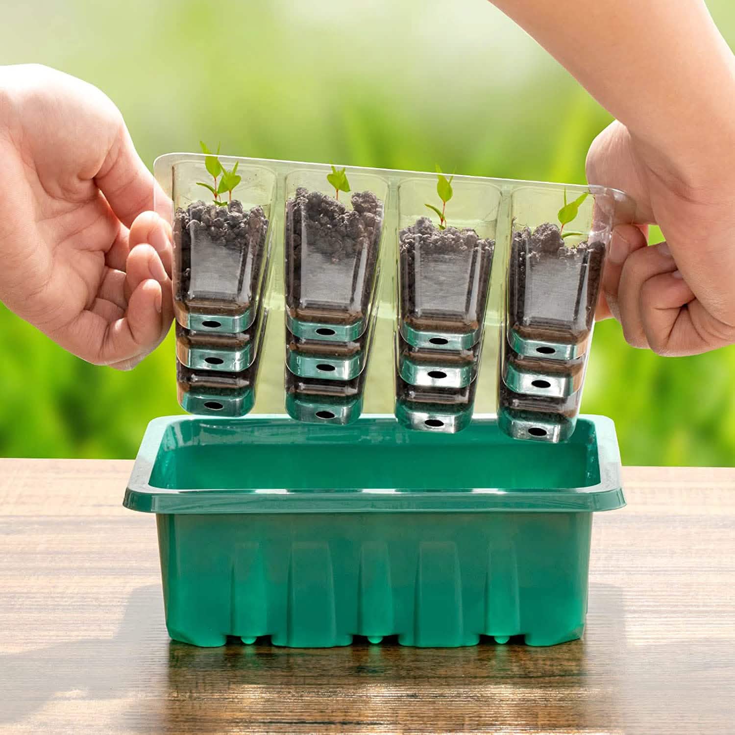 10-Piece: Reusable Seed Starter Tray Kit Garden & Patio - Tophatter Daily Deals