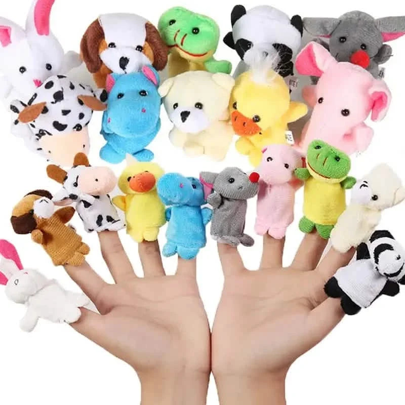 10-Piece Set: Cute Finger Puppets Baby Mini Plush Toys Toys & Games - Tophatter Daily Deals