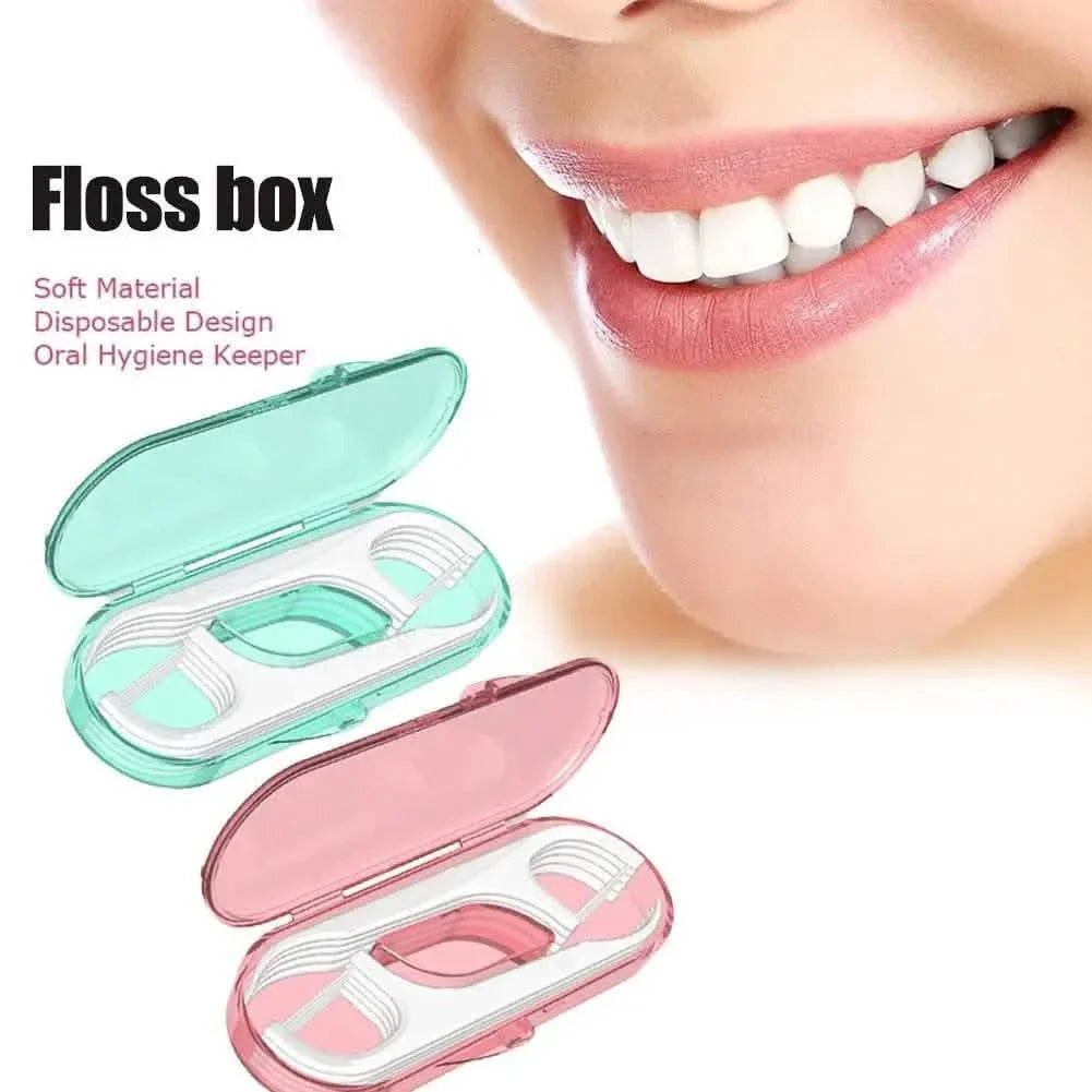 10-Piece Set: Dental Floss Travel Case-Floss Pick Beauty & Personal Care - Tophatter Daily Deals