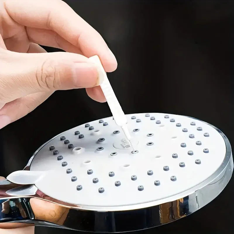 10-Piece Set: Mini Brush Set Anti-Clogging Shower Head, Phone, and Pore Cleaner Cleaning Brush - Tophatter Daily Deals