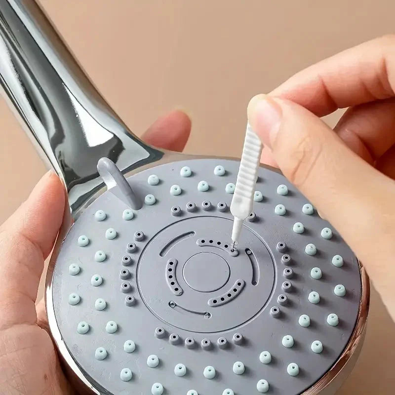 10-Piece Set: Mini Brush Set Anti-Clogging Shower Head, Phone, and Pore Cleaner Cleaning Brush - Tophatter Daily Deals