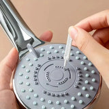 10-Piece Set: Mini Brush Set Anti-Clogging Shower Head, Phone, and Pore Cleaner Cleaning Brush - Tophatter Daily Deals