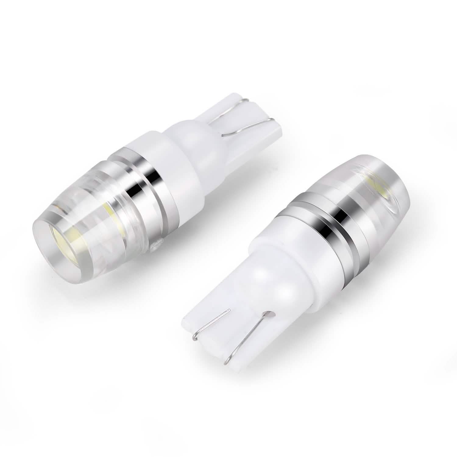 10-Piece: Xenon White Wedge Base LED Bulbs Automotive - Tophatter Daily Deals