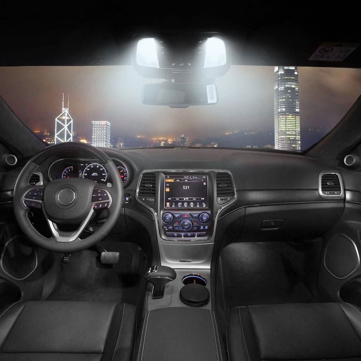 10-Piece: Xenon White Wedge Base LED Bulbs Automotive - Tophatter Daily Deals