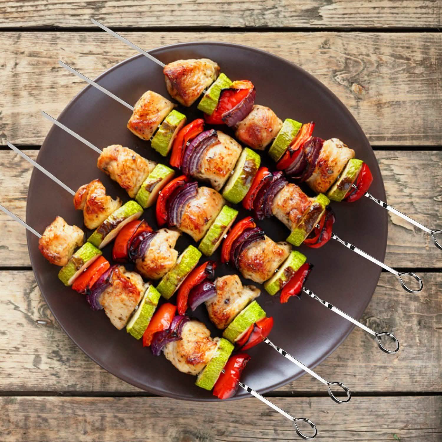 10-Pieces: 16" BBQ Skewers Kitchen Tools & Gadgets - Tophatter Daily Deals