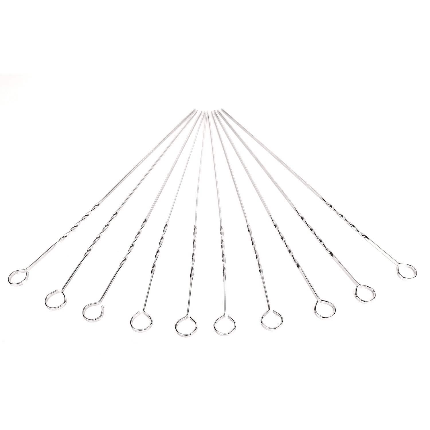 10-Pieces: 16" BBQ Skewers Kitchen Tools & Gadgets - Tophatter Daily Deals