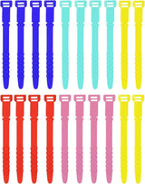 10-Pieces: 4.5 Inch Reusable Wire Ties Cord Organizer Straps Elastic Silicone Cord Organizer School, Office & Art Supplies - Tophatter Daily Deals