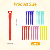10-Pieces: 4.5 Inch Reusable Wire Ties Cord Organizer Straps Elastic Silicone Cord Organizer School, Office & Art Supplies - Tophatter Daily Deals