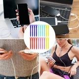 10-Pieces: 4.5 Inch Reusable Wire Ties Cord Organizer Straps Elastic Silicone Cord Organizer School, Office & Art Supplies - Tophatter Daily Deals