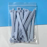 10-Pieces: 4.5 Inch Reusable Wire Ties Cord Organizer Straps Elastic Silicone Cord Organizer Ice Blue School, Office & Art Supplies - Tophatter Daily Deals