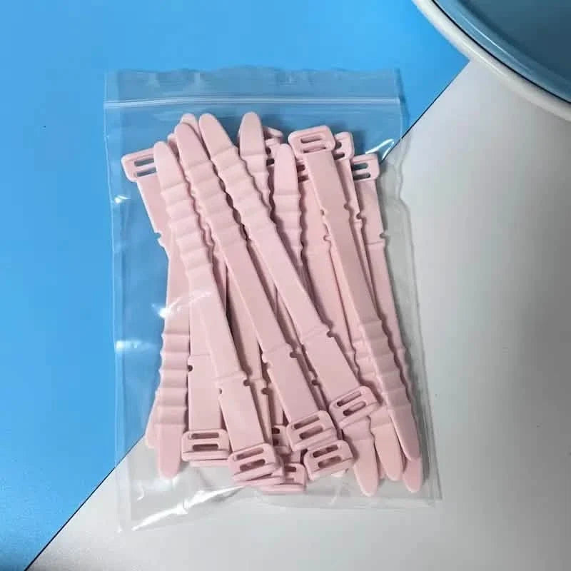 10-Pieces: 4.5 Inch Reusable Wire Ties Cord Organizer Straps Elastic Silicone Cord Organizer Pink School, Office & Art Supplies - Tophatter Daily Deals