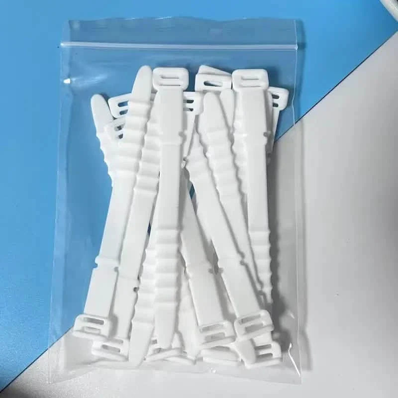 10-Pieces: 4.5 Inch Reusable Wire Ties Cord Organizer Straps Elastic Silicone Cord Organizer White School, Office & Art Supplies - Tophatter Daily Deals