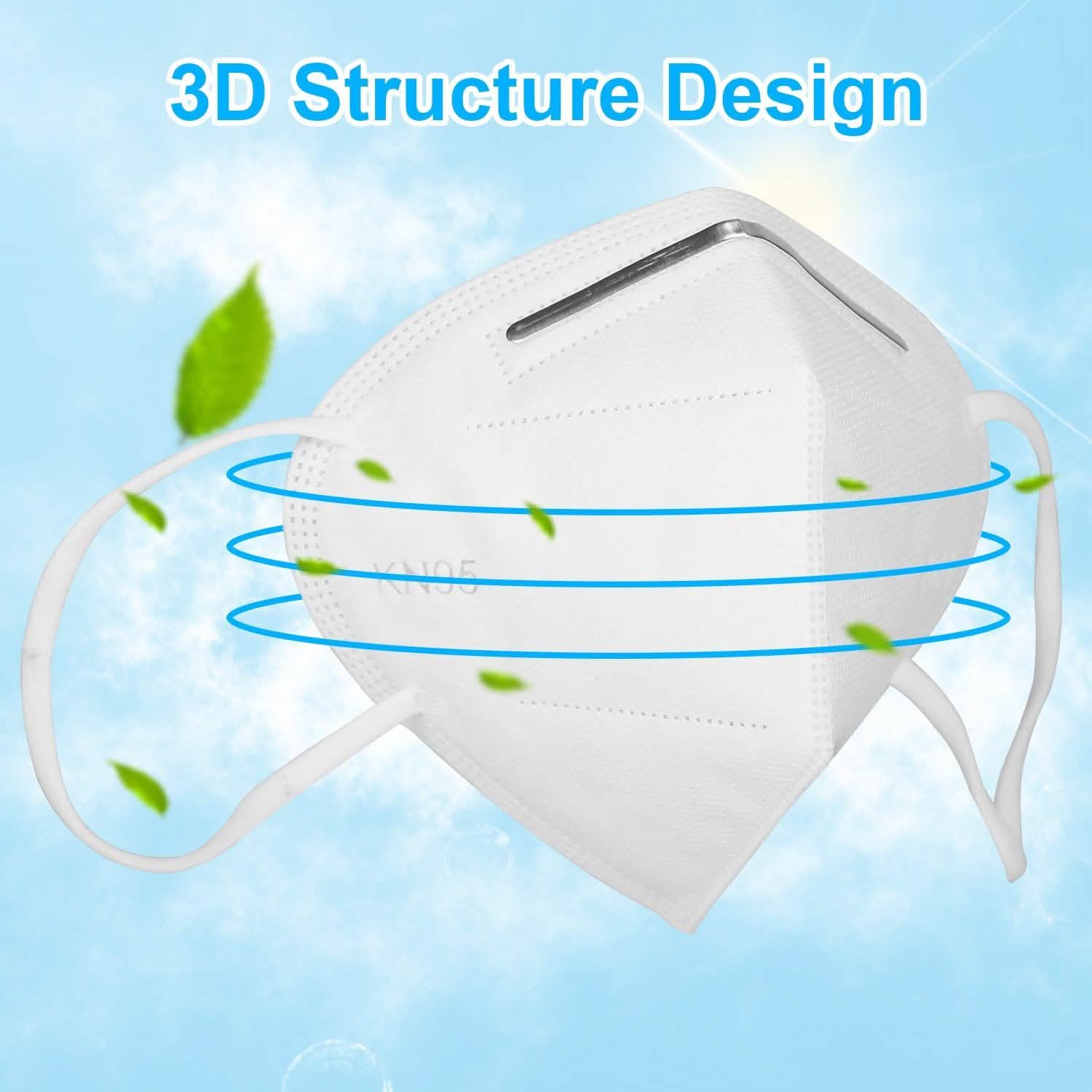 10-Pieces: Disposable KN95 Mask FFP Face Masks & PPE - Tophatter Daily Deals