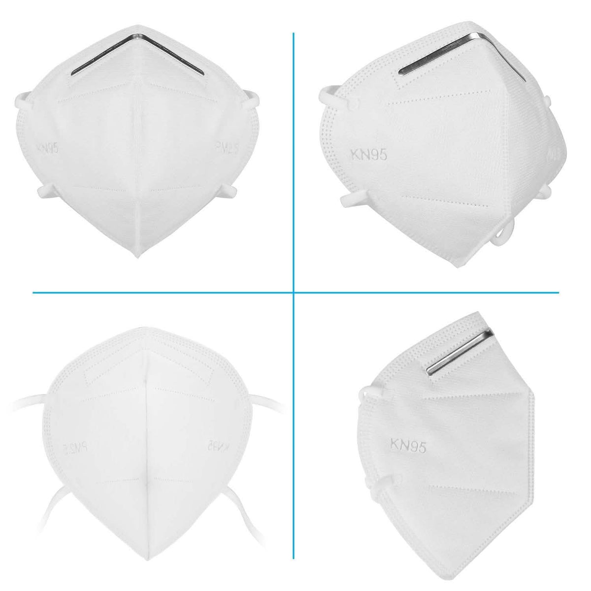10-Pieces: Disposable KN95 Mask FFP Face Masks & PPE - Tophatter Daily Deals