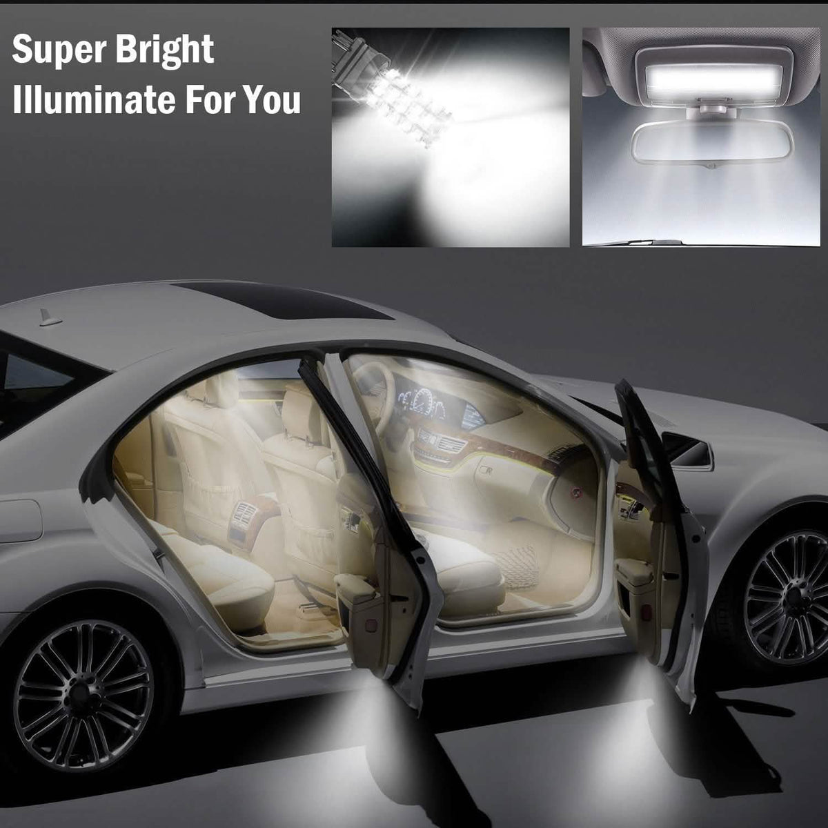10-Pieces: LED Car Light Bulbs Automotive - Tophatter Daily Deals