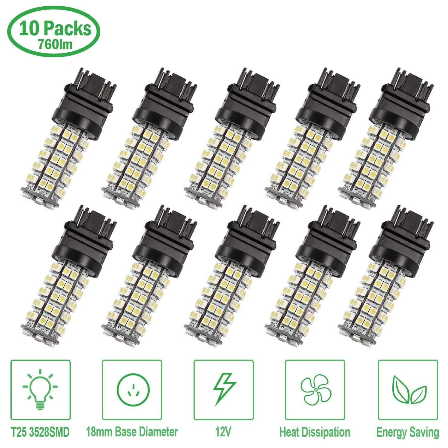10-Pieces: LED Car Light Bulbs Automotive - Tophatter Daily Deals