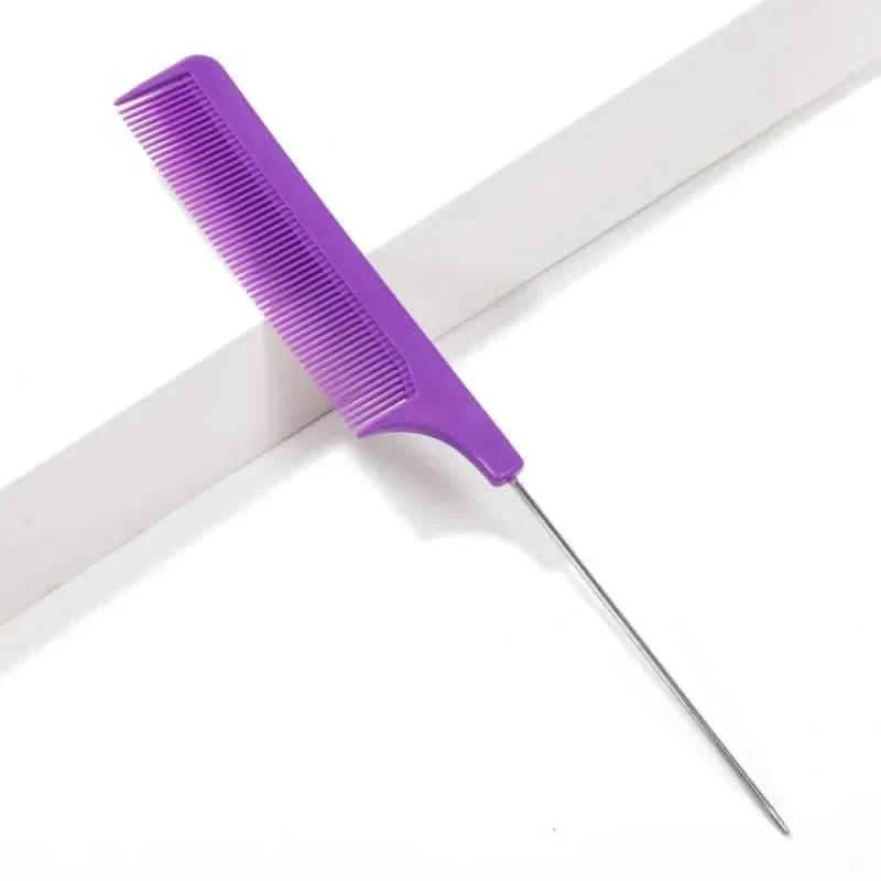 10-Pieces: Professional Pointed Tail Hair Comb Purple Beauty & Personal Care - Tophatter Daily Deals