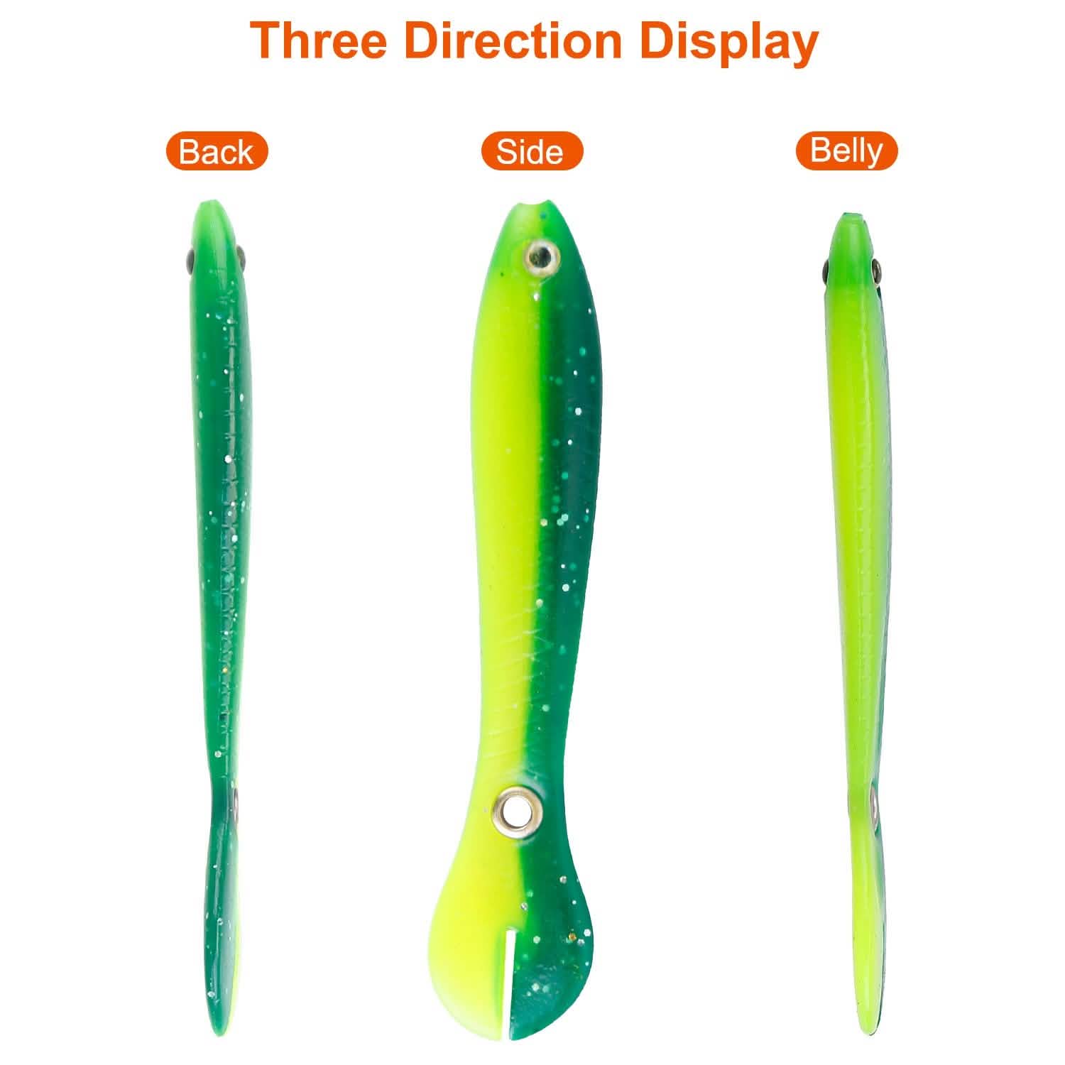 10-Pieces: Realistic Bass Loach Swimming Lure Outdoor Recreation - Tophatter Daily Deals