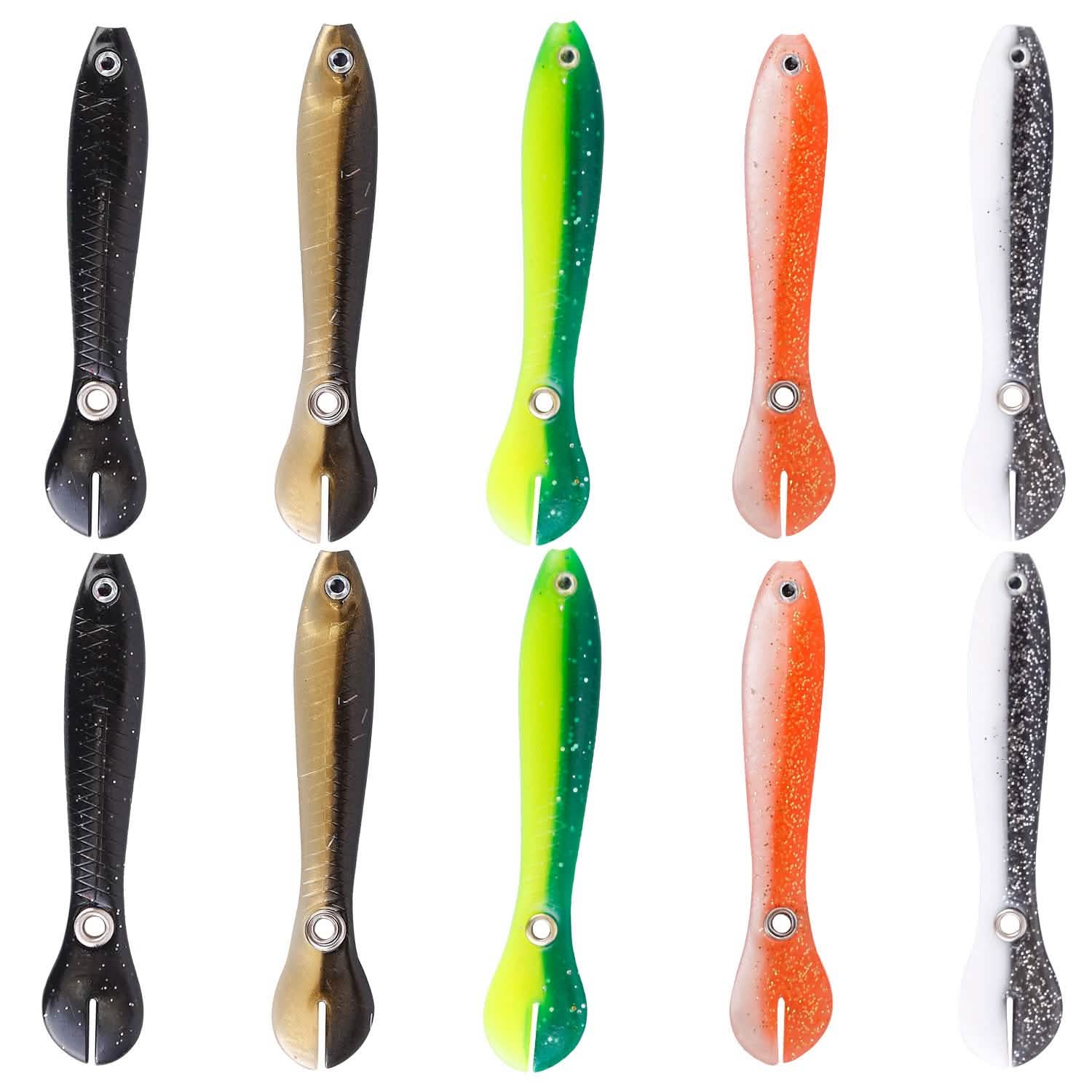 10-Pieces: Realistic Bass Loach Swimming Lure Outdoor Recreation - Tophatter Daily Deals