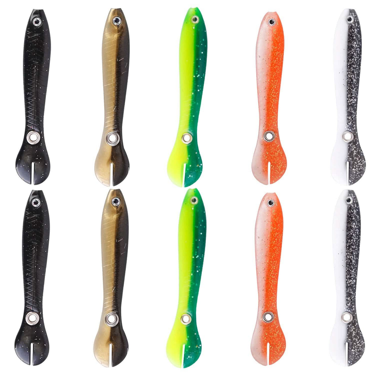 10-Pieces: Realistic Bass Loach Swimming Lure Outdoor Recreation - Tophatter Daily Deals
