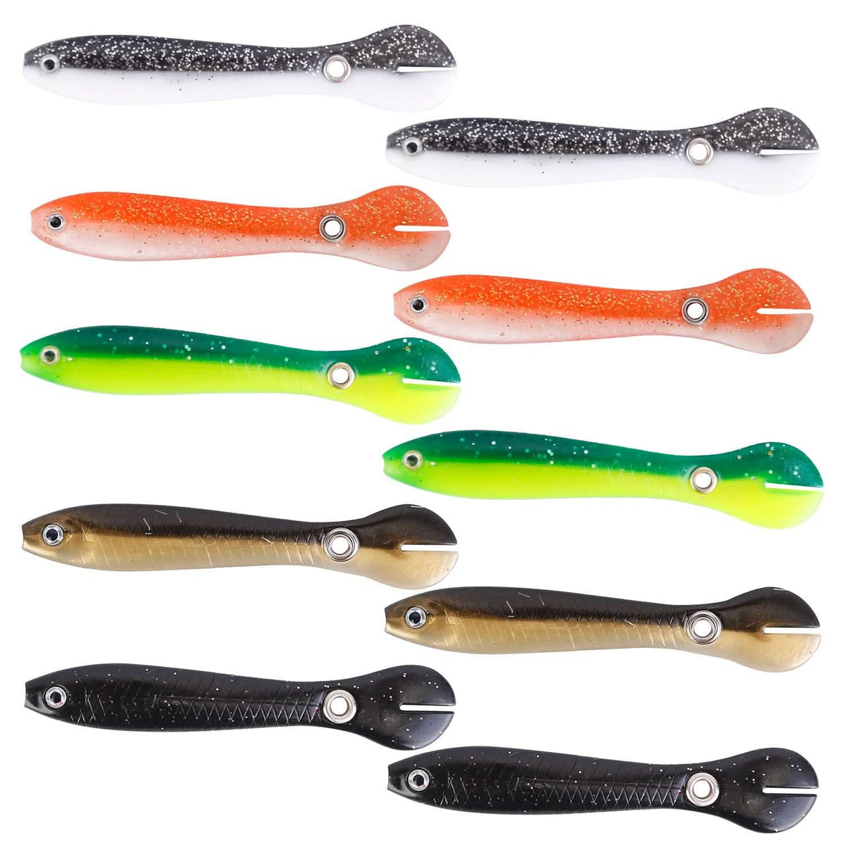 10-Pieces: Realistic Bass Loach Swimming Lure Outdoor Recreation - Tophatter Daily Deals